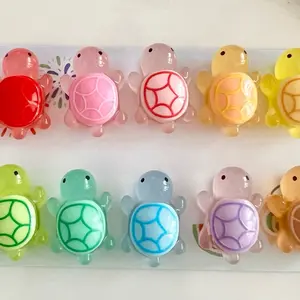 Tiny Turtle Rainbow Magnets Set of 10 Vibrant Colors for Room Decor and Fridge Fun