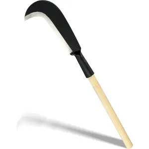 Hand-Forged Gardening Knife with Wooden Handle, Vintage Style Pruning Tool for Durable Outdoor Use Vintage Gardening Knife, Hand-Forged Texture, with  Wooden Handle, Suitable for Gardening or Outdoor Plant and Branch Trimming Activities