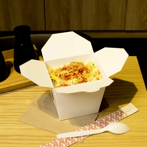 [450 ct] 32 oz Paper Take-Out Boxes, White