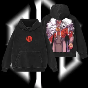 Superstyle "Thragg The Conqueror" Viltrumite War - Invincible Superhero War Comics Edition Double Print Lightweight Acid Washed Tee Hoodie Sweater Graphic Design Top Cotton Streetwear Comic T-Shirt Clothes Menswear Womenswear