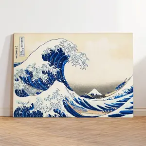 One Piece Thousand Sunny In Hokusai Kanagawa's Great Wave Anime Posters(NOFRAME) canvas wall art