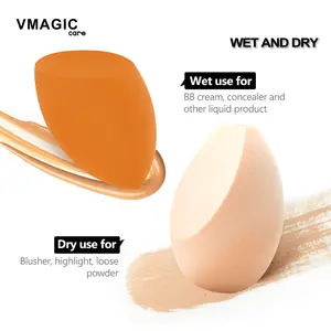 4Pcs Multi-shape Beauty Blender Makeup Sponge Ultra Soft Wet Dry Use