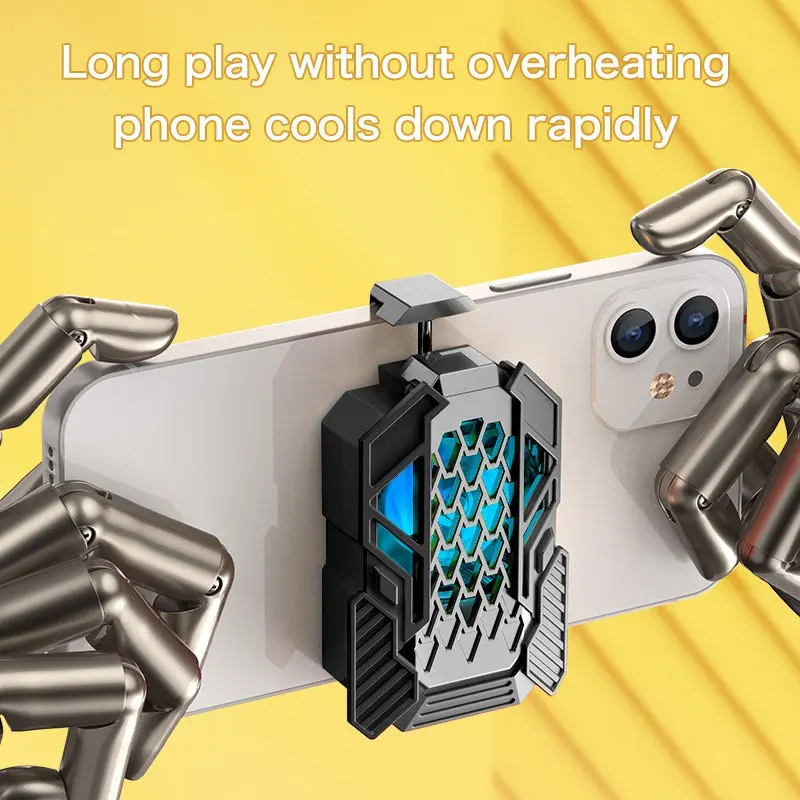 Mobile Phone Cooler with Stand, Compact Portable Heat Dissipation Fan, Ideal for Live Streaming and Gaming, Universal Model, Cooling Products, Gaming Items