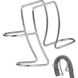 Washing Machine Drain Hose Holder Adjustable Utility Sink Clamp Hook Stainless Steel Laundry Tub Hose Guide Clip Fits All Drain Hoses