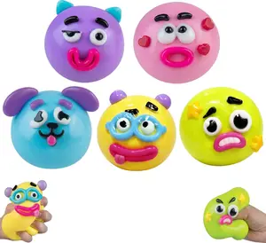 2026 NEW Smushers Squishy - Curiosities Smushers Dog Face Swap,Faces Sensory with Loads of Expressions Squishy Soft Moldable Cute Slow Rise Relaxing Sensory Fidget Relief for Adults Anxiety Relief