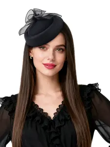 1PC Fascinators Headband with Feather, Women's Tea Party Hat for Kentucky Derby, Cocktail, Wedding, Fancy Dress Party