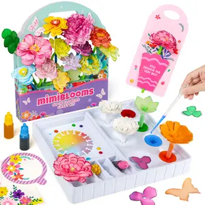 Mother's Day Gift Mimiblooms Paper Flower Craft Kit, Color Changing Flowers Educational Science Toys Gift for Kids Fun Hands On Activities