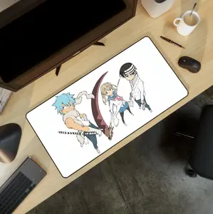 Anime Themed Extra Large Mousepad, Durable Anti-Slip Rubber Base Gaming Desk Pad with Vibrant Design