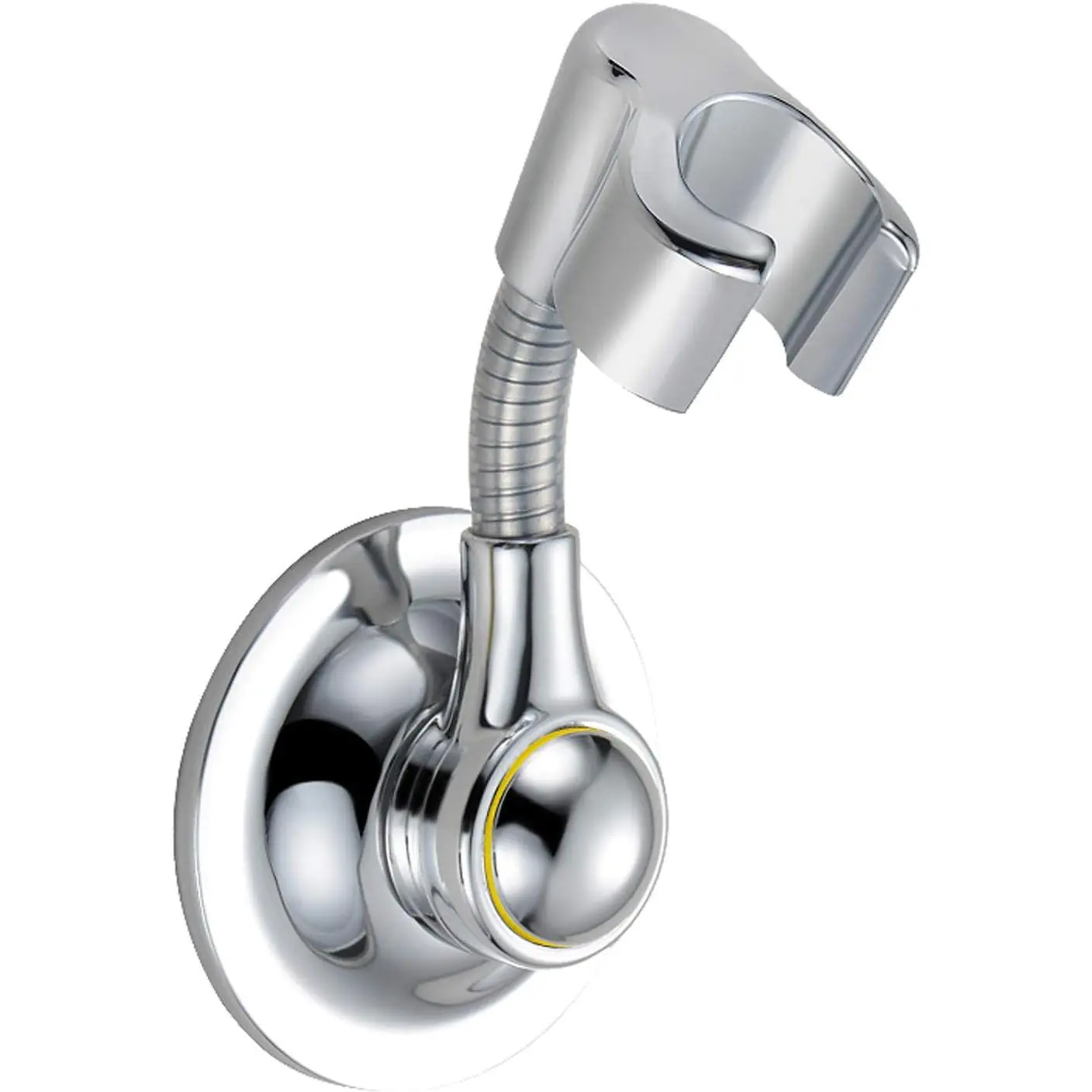 Suction Cup Wall-Mounted Shower Head Holder with Mounting Hardware - Adjustable Height, Multi-Directional Grip, Removable Handheld Bracket