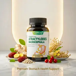Cunkore FDA Registered Edible Gastric Health Digestive Vitamins Supplements Tablets - Natural Organic Aid, Soothes Gastric Irritation, Supports Mucosa, Boosts Metabolism, Replenishes Nutrients - 60 Non-GMO Gentle Daily Care Tablets