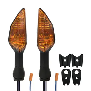 VRWEARE Motorcycle Turn Signals Indicator Light Compatible with KAWASAKI NINJA 300 400 650 Z900 Z250SL ZRX1200 ER-6N ZX-6R Z 1000SX Front/Rear Blinker Lamp