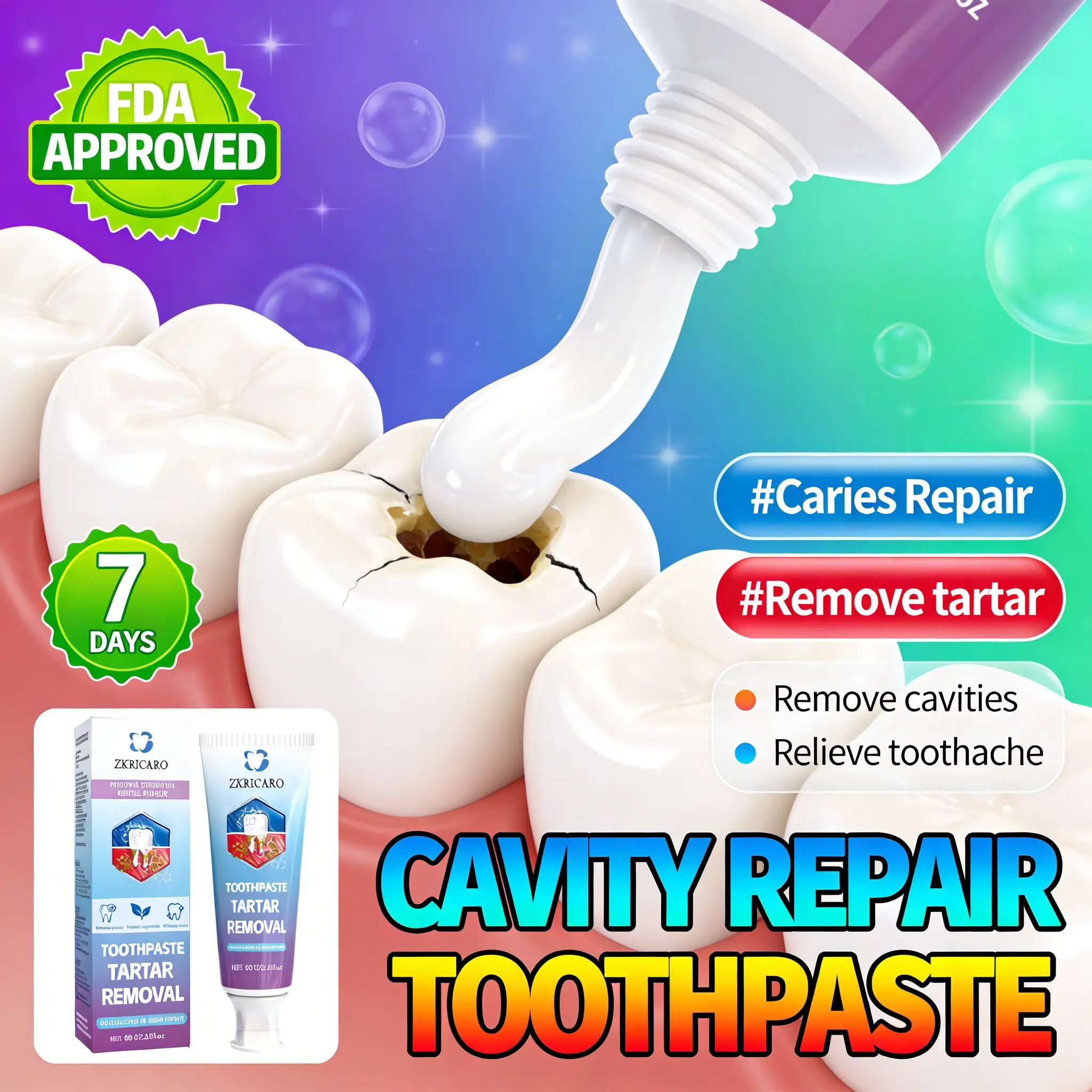 Sensitive Teeth Cavity Protection Toothpaste, Professional Enamel Safe Formula, Strengthening Treatment for Weak Enamel, Prevents Decay & Bad Breath, Gentle Daily Oral Defense for Healthy Teeth & Gums. Cleansing Coffee Menthol Mild Mint Moisture Whitening