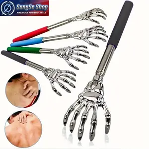 Portable Telescoping Back Scratcher 2026 Trend Stainless Steel Extendable Back Massager Multi-Use Scratching Tool for Humans and Pets Durable Portable Relaxation Relief Gadget for Home Office Travel and Daily Comfort Use