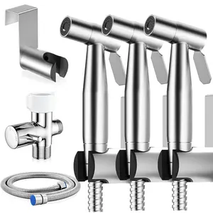 Handheld Bidet Sprayer for Toilet, Jet Sprayer for Toilet Muslim Shower, Adjustable Cloth Diaper Sprayer Bidets Attachment for Toilet, Toilet Bidet Sprayer with Bidet Hose for Feminine Wash