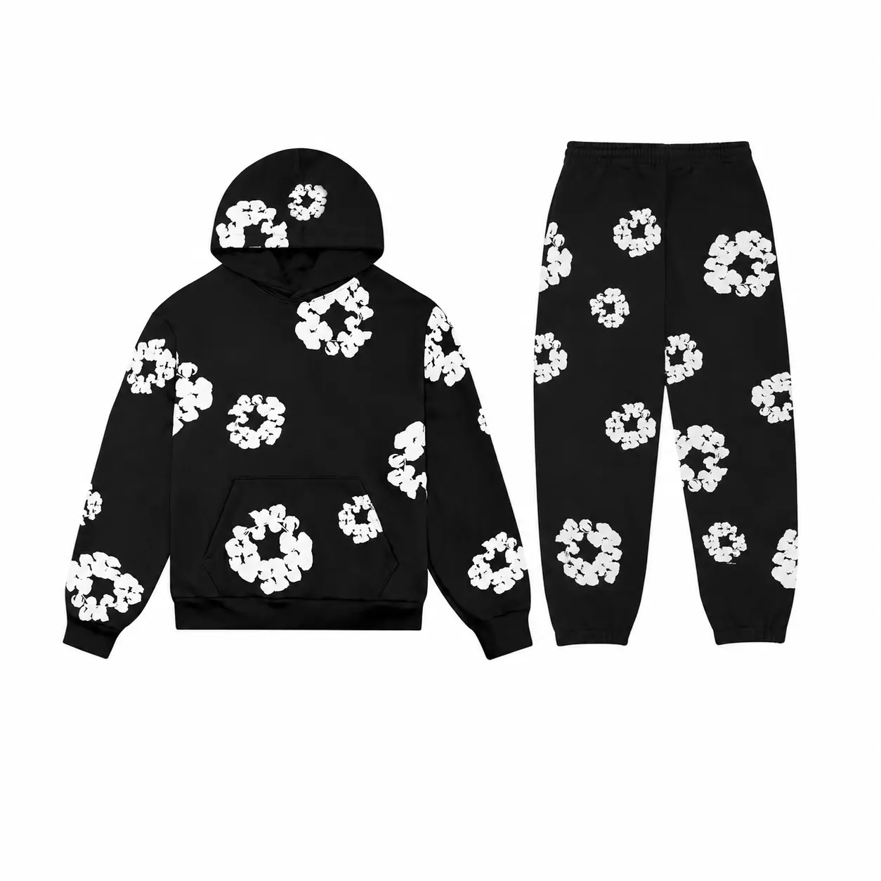 Sweater Cartoon Shark Print Round Neck Match Long Sleeve Oversized Pullover Top Harajuku Hip Hop Loose Knit Jumper