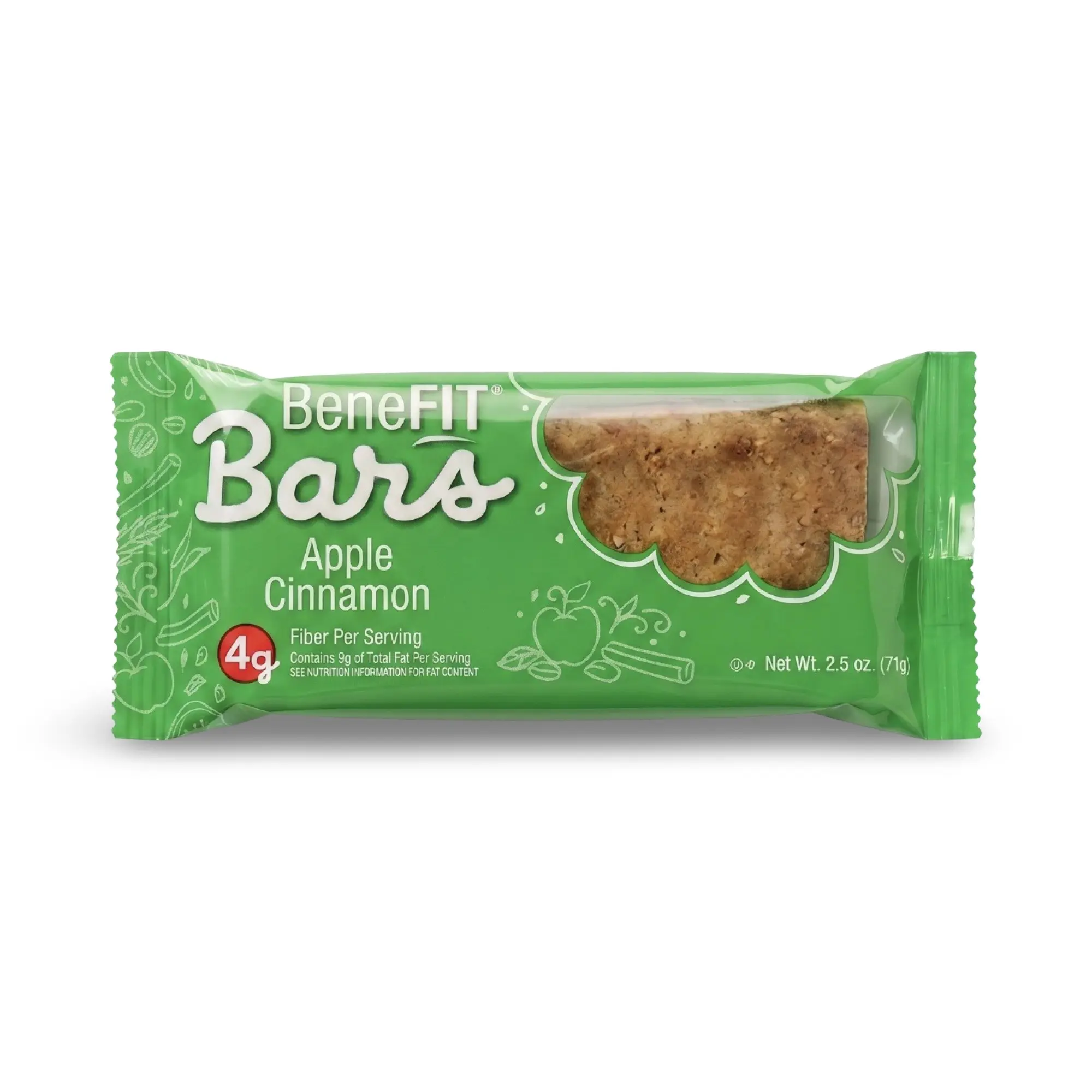 Apple Cinnamon BeneFit Bars by Readi-Bake, 2.5 Oz, 12 Bars Apple Cinnamon BeneFit Bars by Readi-Bake, 2.5 Oz, 12 Bars