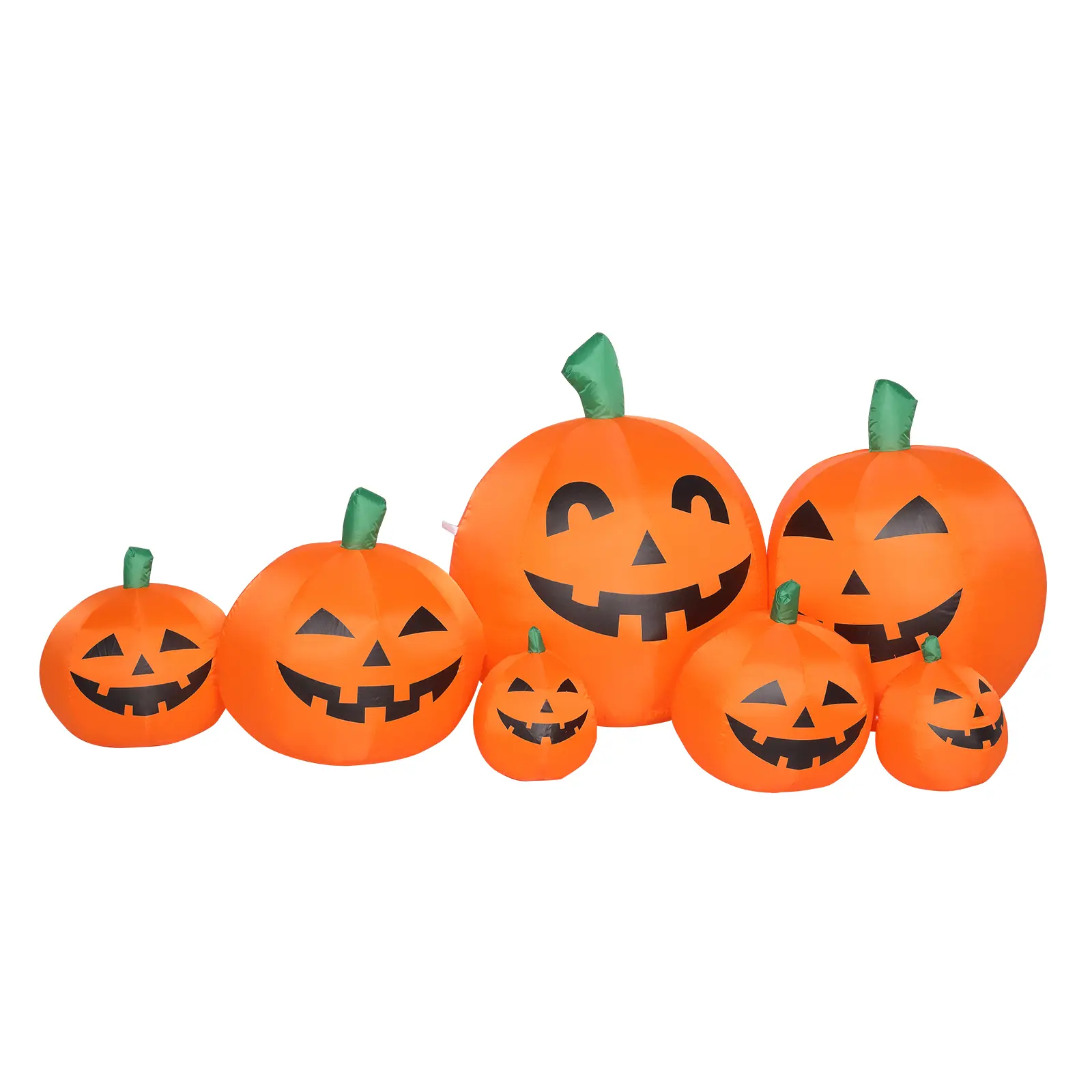 Ubesgoo 7ft Classic 7pcs LED String Lights 7pcs Pumpkin Inflatable Halloween Decoration