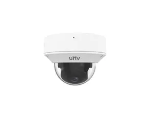 Uniview IPC3238SB-ADZK-I0 8MP Smart IR WDR 3D-DNR Outdoor Network Ultra 265 PoE Dome Camera with 2.8 up to 12mm, Automatic Focusing and Motorized Zoom Lens, Metal/Plastic  IPC3238SB-ADZK-I0