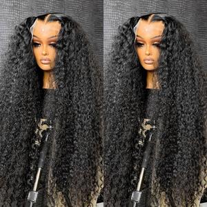 Bling Hair 30 32Inch Jerry Curly Wig Transparent 13x4 Lace Front Human Hair Wigs 180% Brazilian Kinky Curly 13x6 Frontal Wig Human Hair For Women