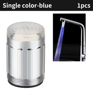 Hot LED Temperature Sensitive Faucet Water Saving Kitchen Bathroom Sensor 7 Color Change Faucet Aerator Tap Nozzle Shower Does not apply