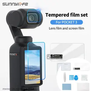 Camera Tempered Film Sunnylife for Osmo Pocket 3, Protective Lens Screen Accessory, High-Definition Camera Protection, Protector