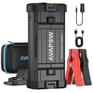 AVAPOW Car Jump Starter, 4000A Peak 27800mAh Battery Jump Starter (for All Gas or up to 10L Diesel), Battery Booster Power Pack, 12V Jump Box with LED Light, USB Quick Charge 3.0