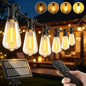 Garden LED Festoon String Lights - Waterproof Indoor & Outdoor Globe Lights for Christmas Wedding Party Garden Yard Backyard Terrace Patio Decor