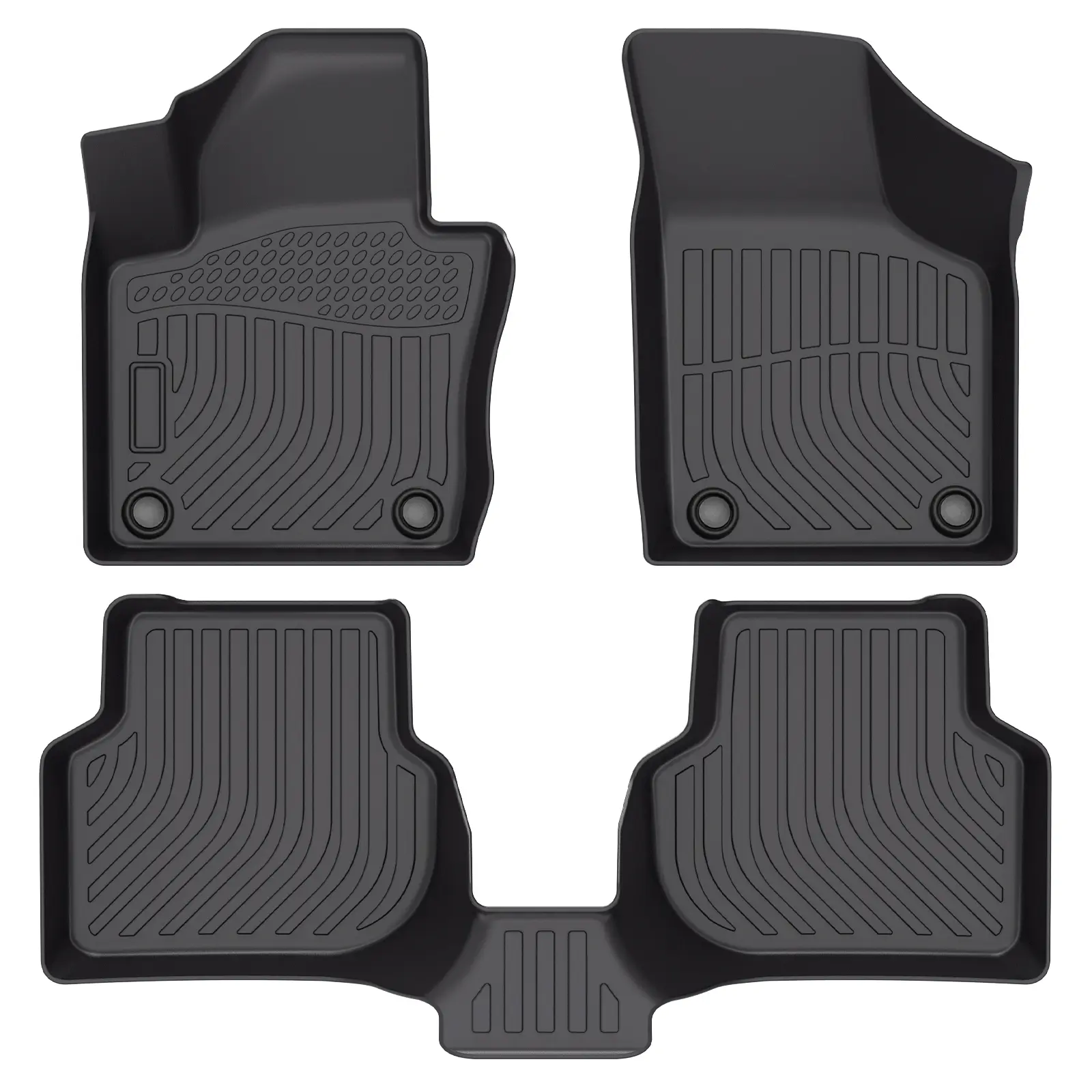 KELCSEECS Volkswagen Jetta 2012-2018 2019-2026 VW Floor Mats & 2019-2026 Cargo Liners All-Weather TPE Front & Rear Row & Trunk Mats  Accessories Non-Slip Custom Fit Waterproof Easy Clean Eco-Friendly Safe Durable 3D Laser Scans