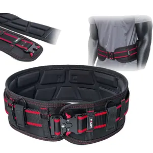 Starjiffji Wide Belt Thick Trendy Tactical Waistcoat, Adjustable Tool Belt for Electrical Repair Outdoor Sports, 3D Design, Front Narrow Back Wide,Flexible, Tool Bag Organizer, Tool Storage Bag and Can Be Attached to a Tool Bag.