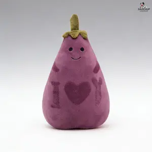 Eggplant Plush Toy, Cute Stuffed Animal Stuffed Eggplant Doll for Kids, Soft and Huggable Plushie for Gifts and Decor, Kawaii Stuffed Animals
