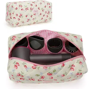 Hair Tools Travel Bag Compatible with Dyson Airwrap Cute Floral Travel Case for Shark Flexstyle Hair Tools Organizer, Portable Hair Dryer Organizer Case