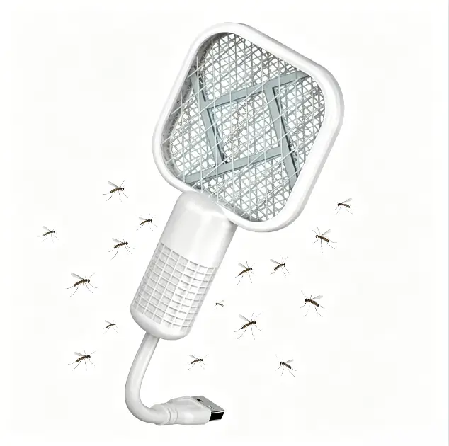 1/2 PCS USB Mini Mosquito Swatter, Mini Mosquito Killer Bat Portable Bug, Mosquito Killer Machine, Trap Killer LED, with uv Light Protector Mosquito lamp for House Mini Mosquito Killer lamp 2 in 1