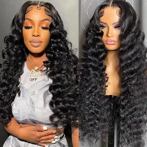BGMgirl Hair Loose Deep Wave 6*4 Wear Go Glueless Pre Plucked Hairline Pre Cut HD Lace Closure Wig glueless human hair wig TikTokShopBlackFriday
