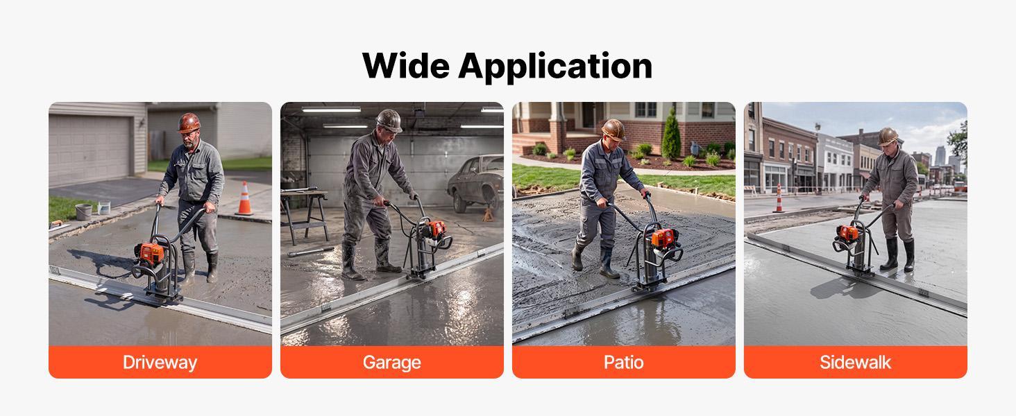 VEVOR Concrete Screed Blade 14 ft Length Aluminum Alloy Board Leveling Tool, 5.3 in Wide Straight Edge, Wide Coverage, Replacement Surface Leveler for Driveway, Patio, Sidewalk, Garage Floor Finishing#BackToSchool