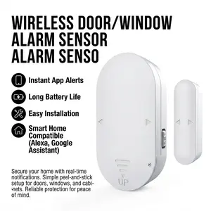 Magnetic Door Alarm, Five Modes Switch, Up to 130db Volume Adjustable, Multi-Functional Security Alert, Home Protection Essential, Wireless Indoor Security