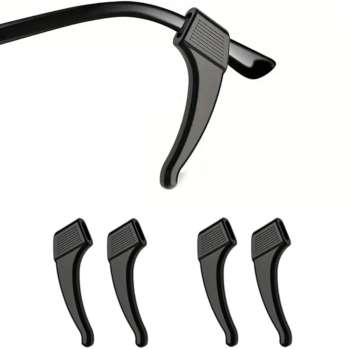 2 Pairs Anti-Slip Eyeglass Holder Ear Grip Sunglasses Retainer Temple Tip Reading Glasses Holder