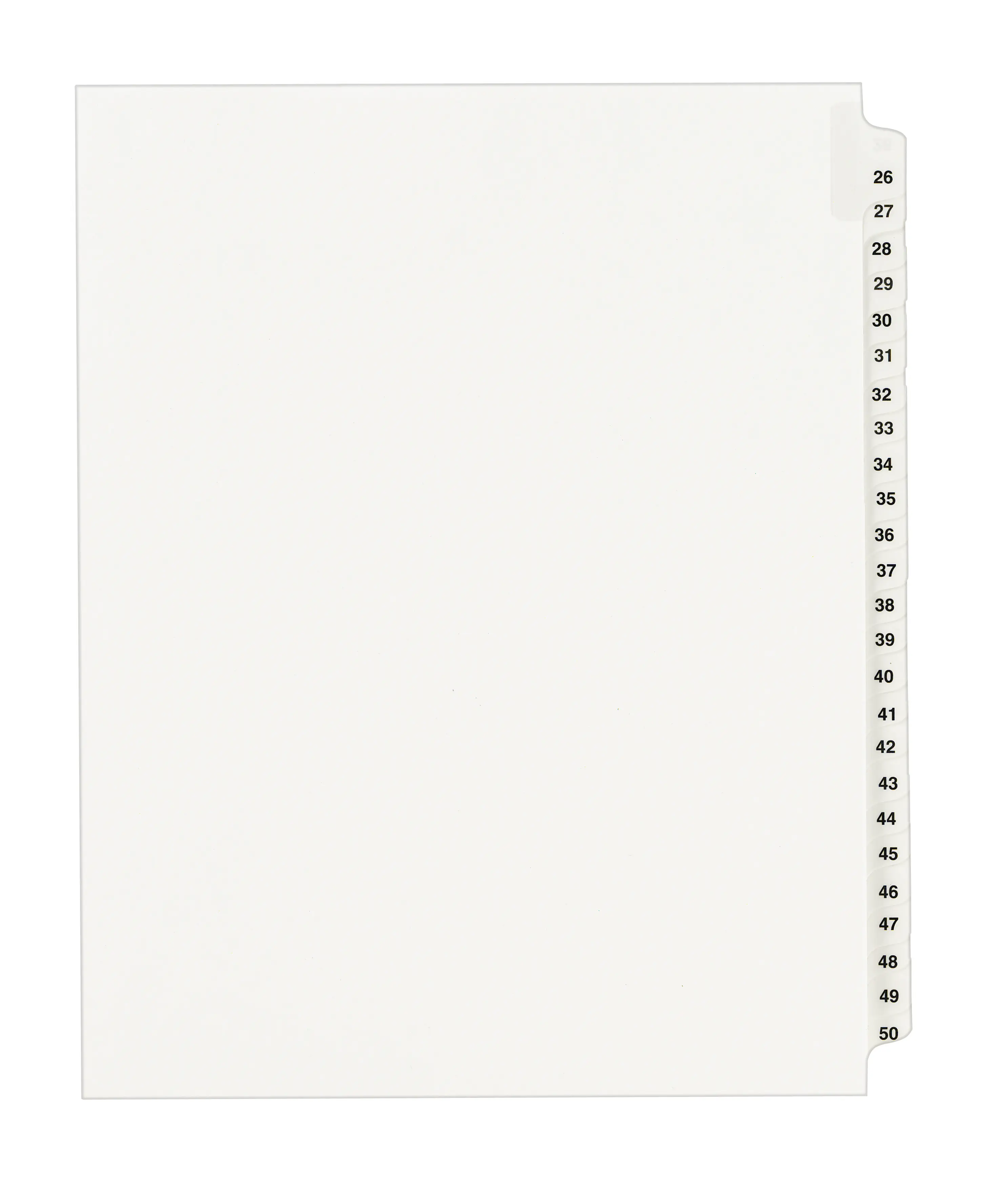 Avery Legal Dividers, Standard Collated Sets, Letter Size, Side Tabs, 1 Unit