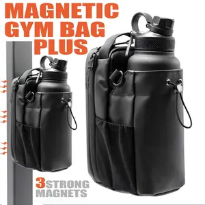 MAGNETIC BOTTLE BAG Magnetic Gym Bag for Gym (without water bottle) , Magnetic Fitness Bag Travel, Work, and Sports WMagnetic Bag Gym Accessories Organizer for Men Women Portable