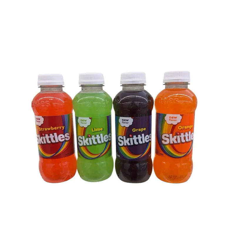 Skittles Fruity Drink Mix Variety Pack (4-Pack) - Citrus Orange Fruity, Fruit Flavored Beverage with Strawberry, Lime, Grape Flavors