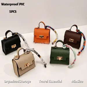 5PCS Elegant Bag Pendant & Car Key Pouch - VersatileLightweight Mini Lipstick and Earbud Case DesignerAccessory Gift for Women Trending ondealsforyoudays Fashion Purses Top HandleHandbags.Key chains, perfect for holiday gifts