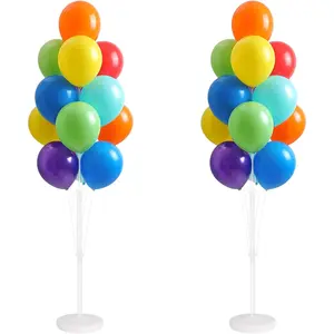 Balloon Column Kit with Stand Base and Pole Balloon Tower Backdrop Decoration for Wedding Baby Shower Birthday Bachelorette Parties Multicolor