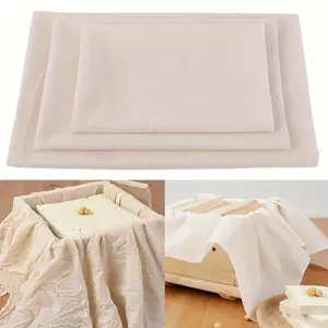 3pcs, Cheesecloth, Fabric Cheese Cloths, Cheesecloth for Straining, Unbleached Fabric Milk Strainer, Reusable Muslin Cloth, Cheese Cloth Strainer, Cheesecloth for Cooking Baking Juicing Cheese Making, Kitchen Accessaries