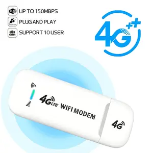 Portable Wireless Router 4G LTE 150Mbps High-Speed Smart Chip Stable Signal Secure Network Multi Devices Connected Pocket Mobile Hotspot Support SIM Card Without SIM Card Included for Travel Business Home Use