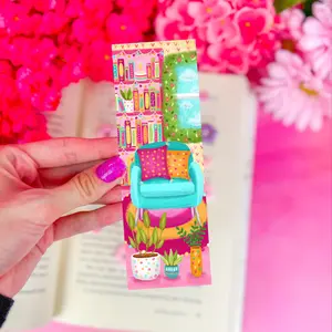 Cozy Plant Reading Nook Bookmark