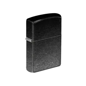 Zippo Lighter Black Fade Tumbled Chrome Fusion Finish Versatile Sleek Modern Accessory for Refined Taste and Dependable Performance