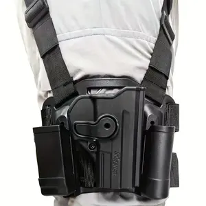 Tactical Drop Leg Holster with Mag Pouch for Handguns