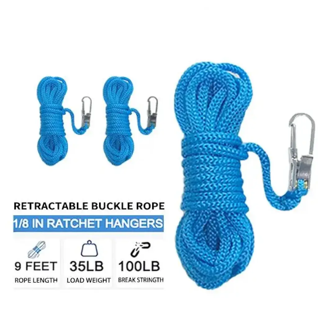 3PCS Retractable Telescopic Buckle Rope - 2026 New Adjustable Cord Reel with Accessory Cord, Practical Kayak Accessories for Outdoor Enthusiasts, Secure Fit for Camping, Versatile Rigging