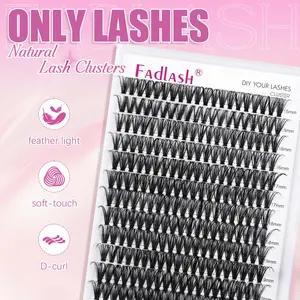 【FADLASH】Volume 15-20mm DIY Natural Lash Clusters Eyelash Extensions 【FADLASH】Volume 15-20mm DIY Natural Lash Clusters Eyelash Extensions