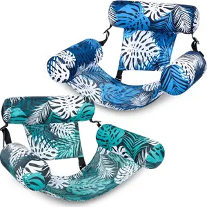 Inflatable Pool Floats Adult, 2 Packs Floating Lounge Chairs , Blow up Pool Noodlesfor Adult Heavy Duty, Floating Chair for Party Summer Water Beach Lake Fun Summervibes