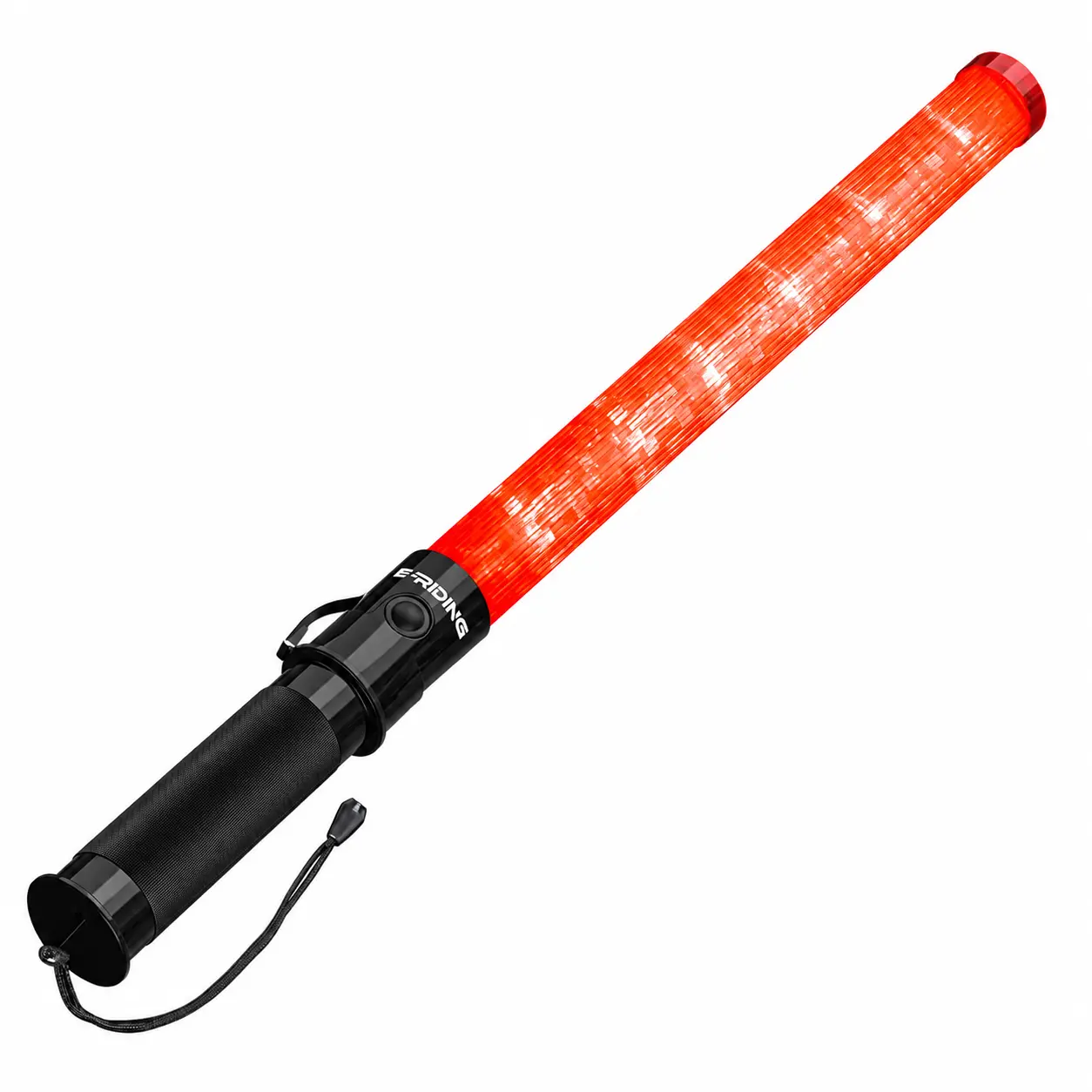 E-riding 21-in Traffic Wand Safety Light with 6 LED Lights, 650 Lumens, IPX4 Waterproof, C-Size Batteries | Durable, Portable, High Visibility | 3 Flashing Modes for Fire Rescue, Traffic Directing
